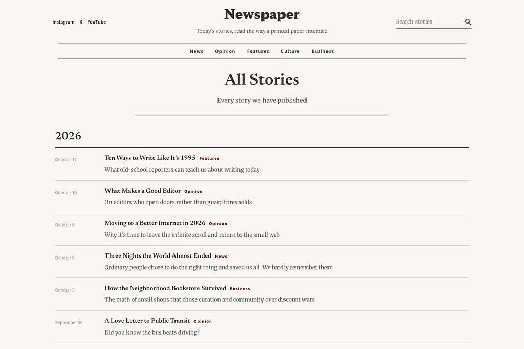 Paper demo: archive